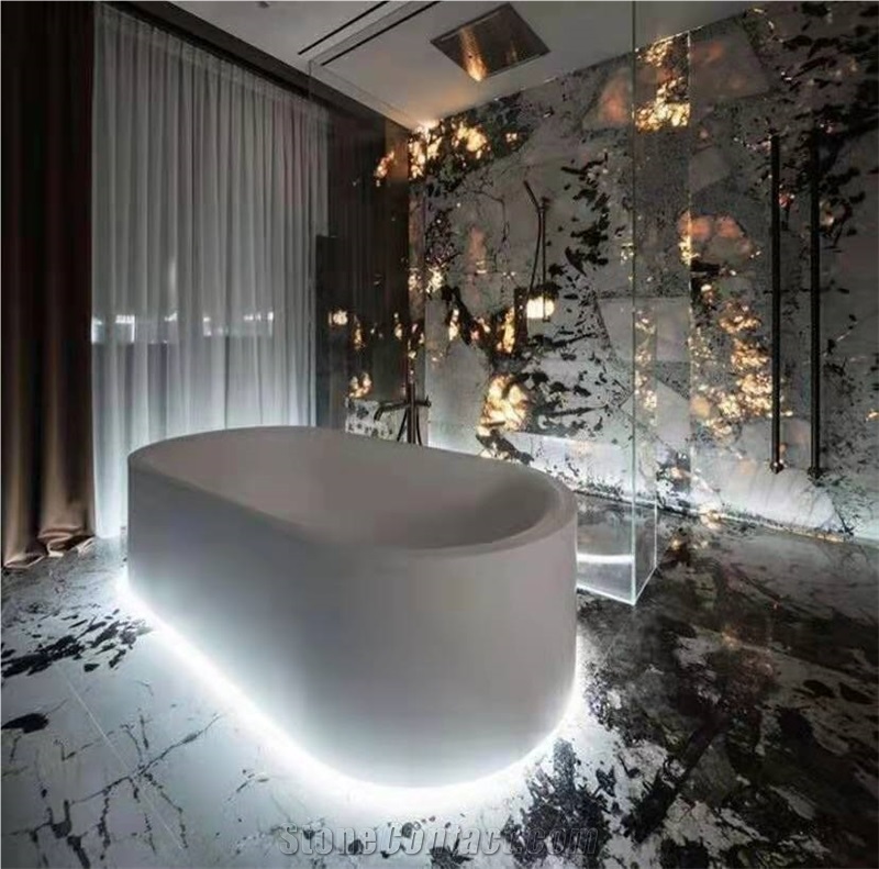 Brazil High Quality Pandora White Granite Slab Tile