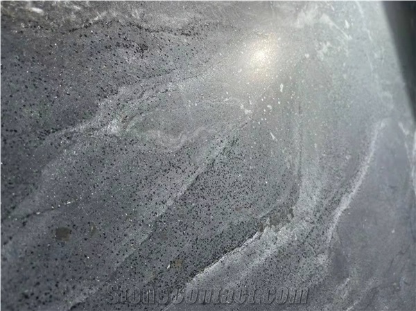 Galaxy Oro Natural Black Quartzite  Honed Slab