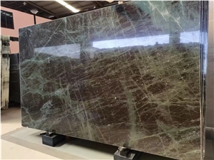 Green Quartzite Slab Kitchen Floor Tile