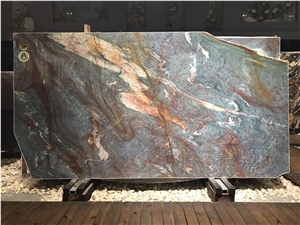 Luise Blue Van Gogh Quartzite Exotic Slab Tile