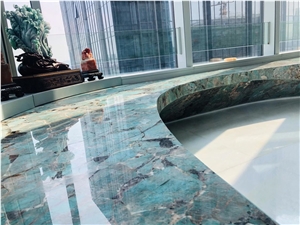 Luxury Stone Amazon Green Quartzite Commercial Countertop