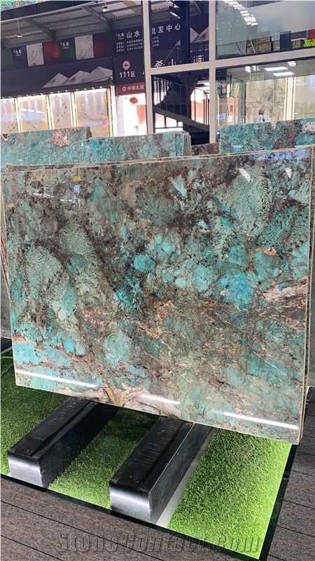 Luxury Stone Amazon Green Quartzite Commercial Countertop