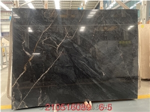 Natural Black Quartzite  Galaxy Oro Slab Tile