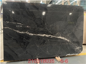 Natural Black Quartzite  Galaxy Oro Slab Tile