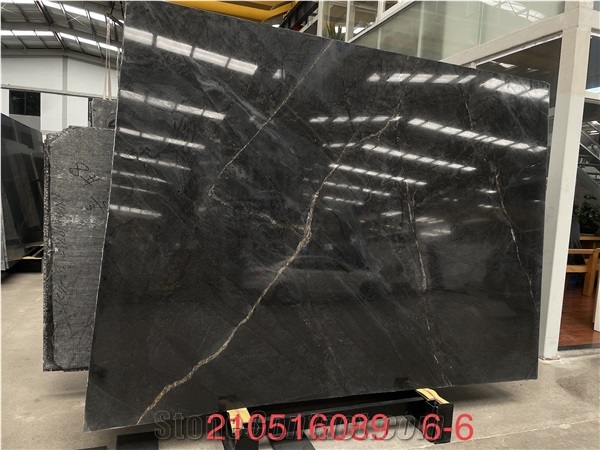 Natural Black Quartzite  Galaxy Oro Slab Tile