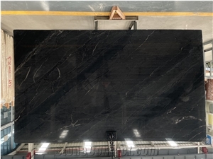 Natural Black Slab Galaxy Oro Quartzite Slab