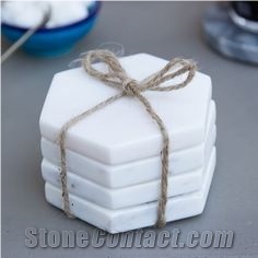 Stone Craft Marble Tray Coaster Kitchen Plates