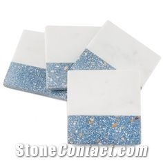 Stone Craft Marble Tray Coaster Kitchen Plates