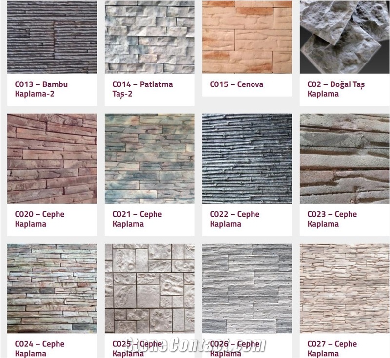 C020 Artificial Stone Veneer, Cultured Stone Veneer Facade Cladding