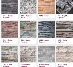 C020 Artificial Stone Veneer, Cultured Stone Veneer Facade Cladding