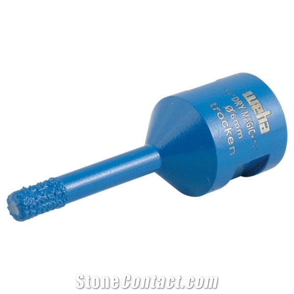 Diamond Blinde Hole Drillers (Dry Use) Dry Magic M14- Non Core Drilling Bit Dry Magic 6Mm