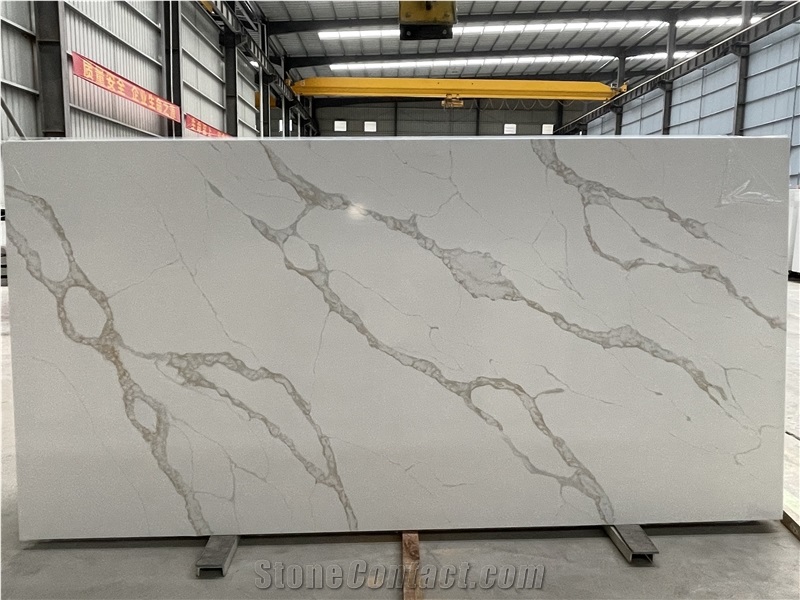 V3012 Quartz Stone,White,International General,Slabs