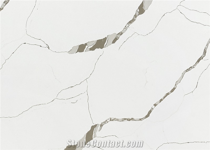 V3016 Quartz Stone Slabs,International General,White