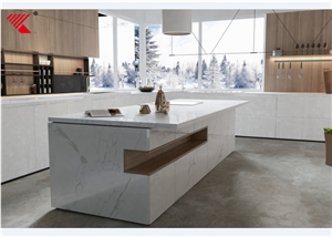 V38 Quartz Stone Kitchen Island Top, Kitchen Countertop