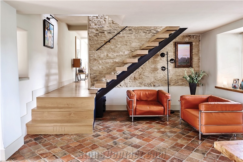 Antique Burgundy Terracotta Floor Tiles,Reclaimed Terracotta