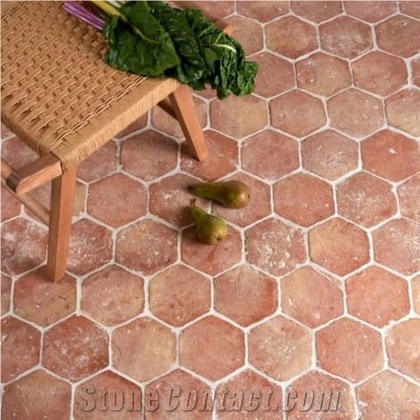 Marlborough Terracotta Hexagon Tiles