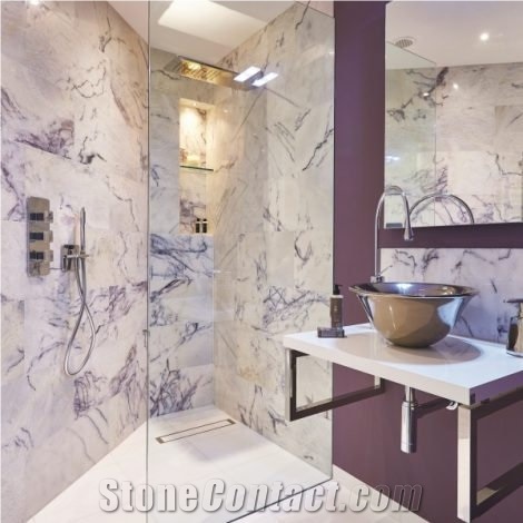 Amethyst Marble Honed Finish Tiles