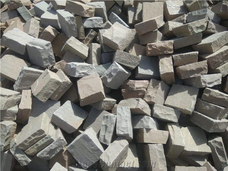 Multi Brown 14*14*5-7Cm Cobble Stone