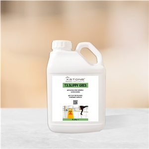 T3.SLIPPY GRES Anti-Slip Sealer For Polished Stoneware, Artificial Stone, Porcelain, Ceramic Surfaces