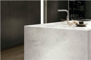 Bianco Carrara C Marble Kitchen Countertop