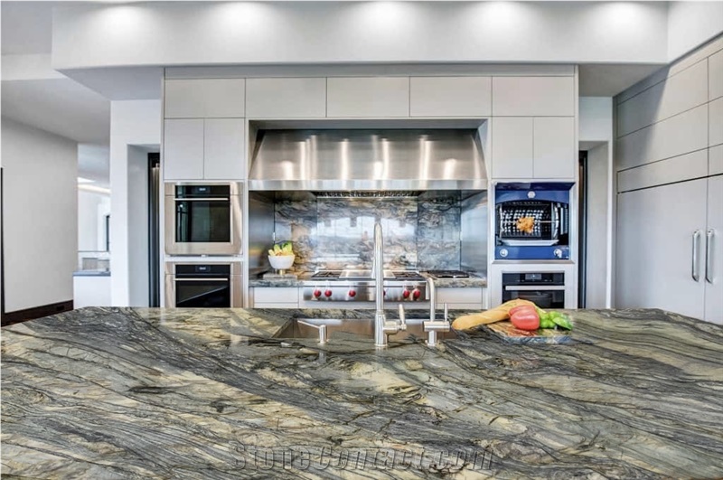 Fusion Extra Blue Quartzite Kitchen Countertops