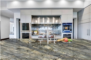 Fusion Extra Blue Quartzite Kitchen Countertops