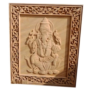 Lord Ganesha Stone Mural Sandstone Relief
