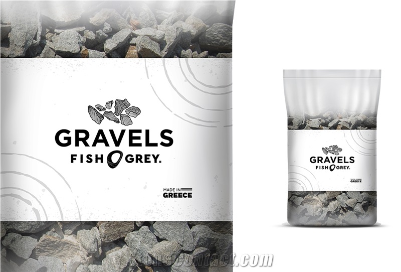 Kavala Quartzite Gravel Fish Pebble Stone, Crushed Stone