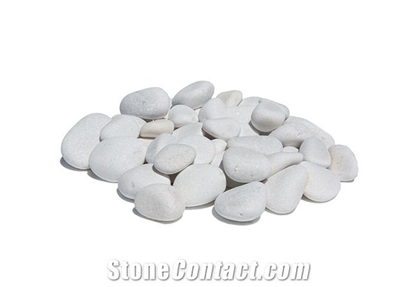 Ocean White Marble Pebbles