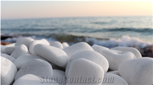 Ocean White Marble Pebbles
