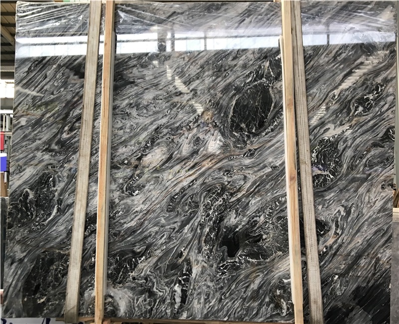 China Rome Grey Marble Slabs Factory Price