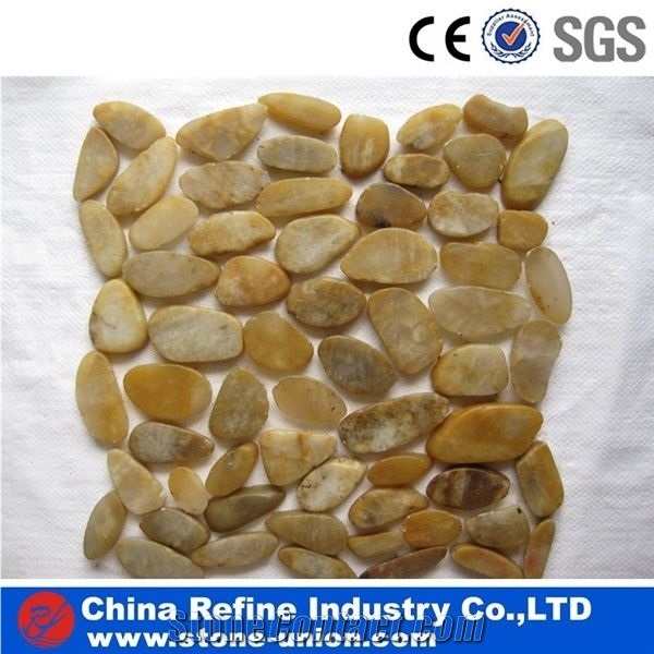 China Supplier Unique Red Pebble Mosaic Tiles