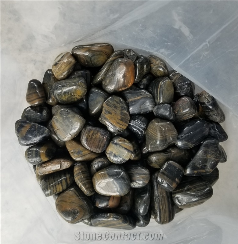 Coloured Mix Tumble Stone Pebbles For Landscaping