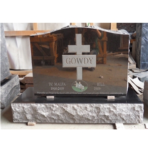 Custome Imperial Red Granite Engraved Tombstone