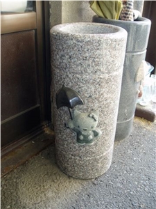 G562 Maple Red Granite Sculptured Carving Mail Box