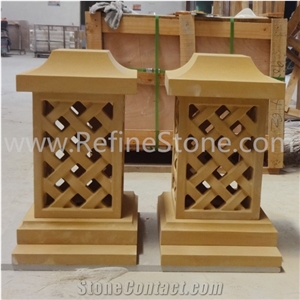 Hot Sale Design Of Carving Garden Japanese Granite Lanterns