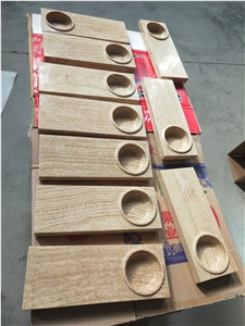 Natural Edge 1 Tier, 2 Tier, 3 Tier Round Black Slate Food