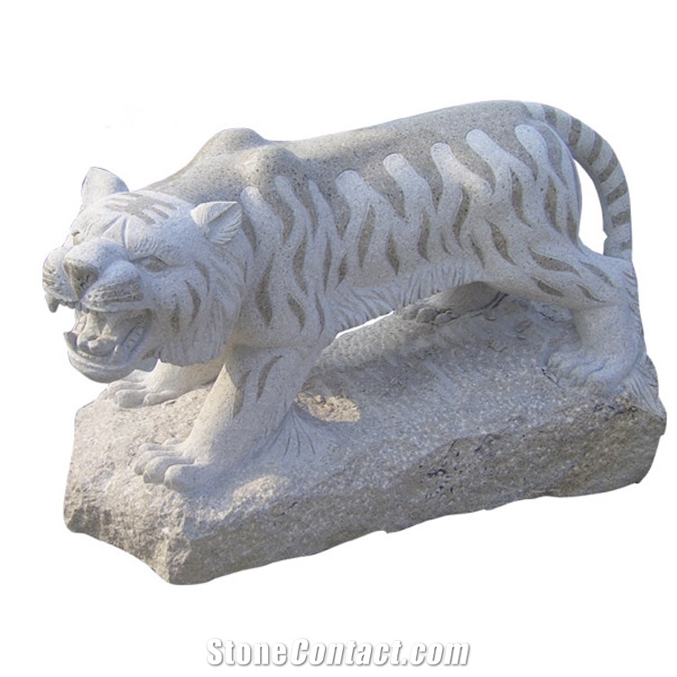 Natural  Yellow Granite Chinese Zodiac Snake Sculpture