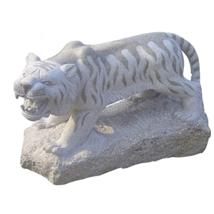 Natural  Yellow Granite Chinese Zodiac Snake Sculpture