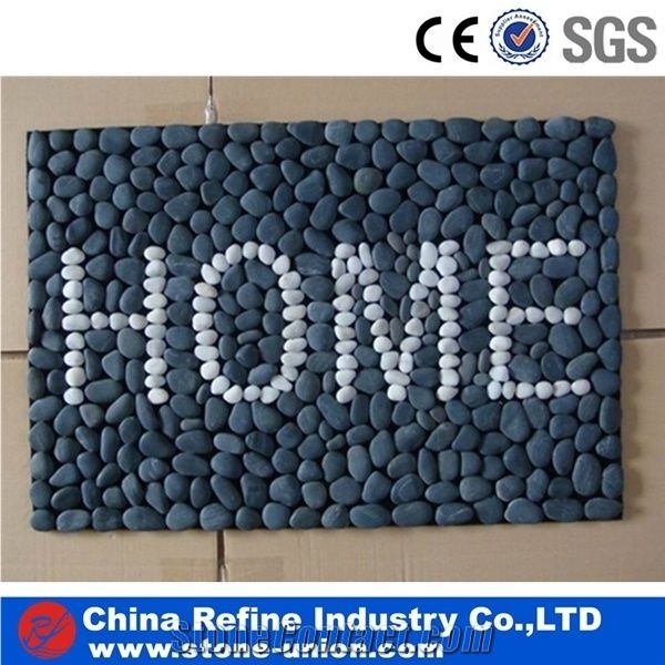 Stripe Pebble Tiles,Machine-Made Pebble Pebble,Yellow Pebble