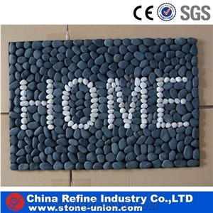 Stripe Pebble Tiles,Machine-Made Pebble Pebble,Yellow Pebble