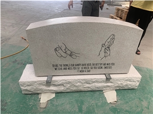 Tombstone Flag Of The United States,Granite With Carving