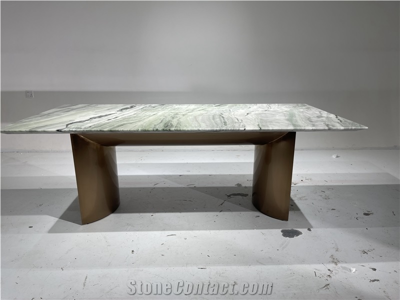 Cold Jade Raggio Verde Green Marble Table Coffee Living Room