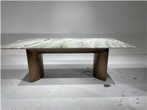 Cold Jade Raggio Verde Green Marble Table Coffee Living Room