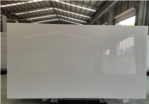 Pure White Nano Glass Crystallized Glass Stone Slabs
