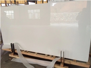 Pure White Nano Glass Crystallized Glass Stone Slabs