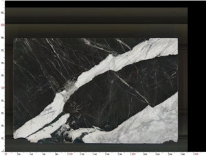 Calacatta Black Marble Bookmatching Slabs Wholesale Price