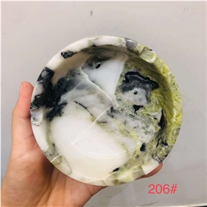 Green Marble Ice Emerald Ashtray Handicraft Home Accessories