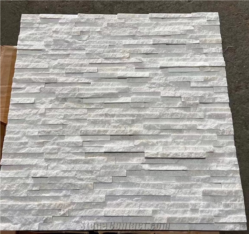White Quartzite Cultured Stone Wallpanel Culturestone Veneer