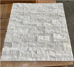 White Quartzite Cultured Stone Wallpanel Culturestone Veneer